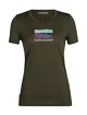 Icebreaker  Tech Lite II SS Tee Trailhead Loden Női póló