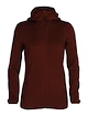 Icebreaker  W Elemental LS Zip Hood ESPRESSO Női melegítőfelső