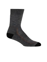 Icebreaker  W Hike+ Medium Crew GRITSTONE HTHR/BLACK/CLAY  Női zokni