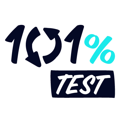 Tesztelj 101%-ra. Nem stimmel? Visszaküldheted!
