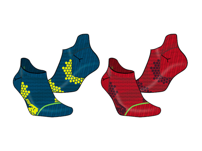 Inov-8 Trailfly Sock Low Blue/Red  Zokni