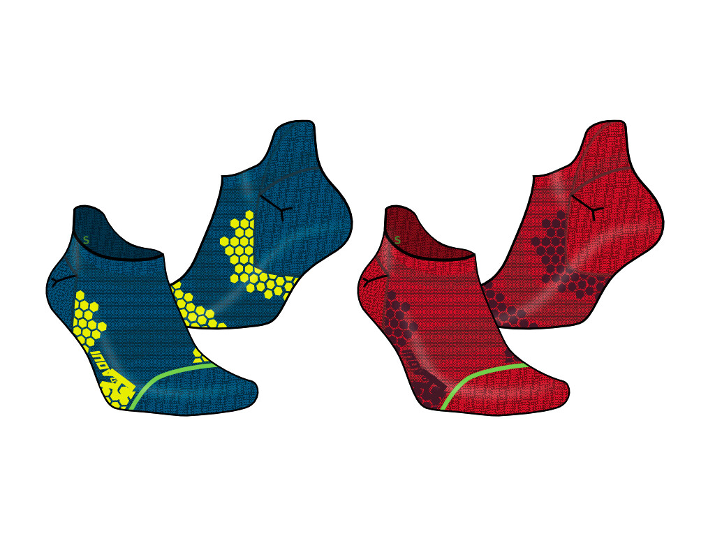 Inov-8 Trailfly Sock Low Blue/Red  Zokni