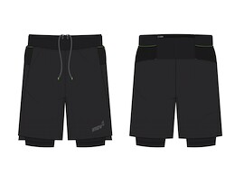 Inov-8 Trailfly Ultra 7" 2in1 Short Black  Férfirövidnadrág