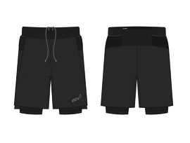 Inov-8 Trailfly Ultra 7" 2in1 Short Black Férfirövidnadrág