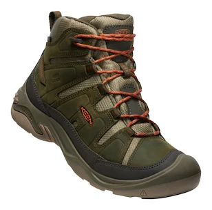 Keen Circadia Mid Wp Dark Olive/Potters Clay  Férfi kültéri lábbelik US 10,5
