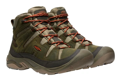 Keen Circadia Mid Wp Dark Olive/Potters Clay  Férfi kültéri lábbelik US 10,5