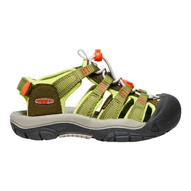 Keen NEWPORT BOUNDLESS Dark olive/Scarlet ibis Gyerekszandálok