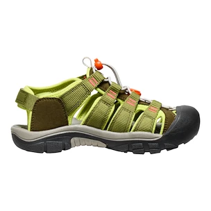 Keen NEWPORT BOUNDLESS Dark olive/Scarlet ibis  Gyerekszandálok