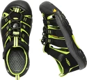 Keen  Newport H2 JR Black/Lime Green  Gyerekszandálok