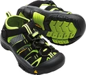 Keen  Newport H2 K Black/Lime Green  Gyerekszandálok