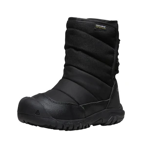 Keen Puffrider Wp Black/Steel Grey  Gyermek kültéri lábbelik US 11 (Kid)