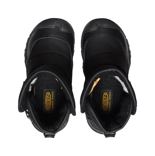 Keen Puffrider Wp Black/Steel Grey  Gyermek kültéri lábbelik US 11 (Kid)