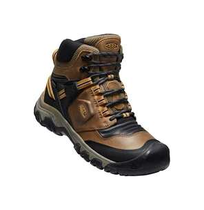 Keen Ridge Flex Mid Wp Bison/Golden Brown  Férfi kültéri lábbelik US 9,5