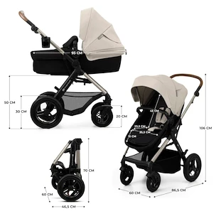 Kinderkraft Moov 2 3in1 Moonlight Grey Babakocsi