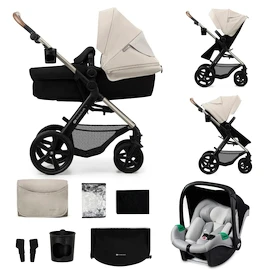 Kinderkraft Moov 2 3in1 Moonlight Grey Eva Wheels Babakocsi