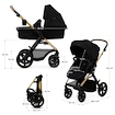 Kinderkraft Moov 2 3in1 Pure Black Eva Wheels Babakocsi