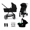 Kinderkraft Newly 3In1 Classic Black + Mink Pro Babakocsi