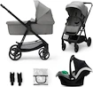 Kinderkraft Newly 3In1 Moonlight Grey + Mink Pro Babakocsi