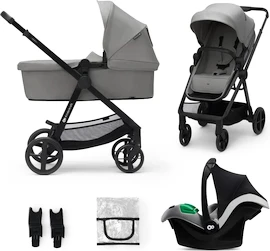 Kinderkraft Newly 3In1 Moonlight Grey + Mink Pro Babakocsi