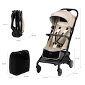 Kinderkraft Pilot 2 Beige Babakocsi repülőgépre