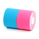 Kineziológiai szalag BronVit Sport kinesiology tape balení 2 x 6m – classic –  kék + rózsaszín