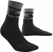 Kompressziós zokni férfiaknak CEP  Mid Cut Black/Grey
