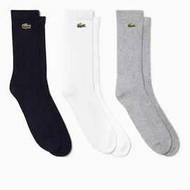 Lacoste Core Performance Socks Silver/White/Black Zokni