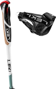 Leki  Spin Shark SL, white-smokegreen-dark anthracite, 100 - 130 cm Terepbotok