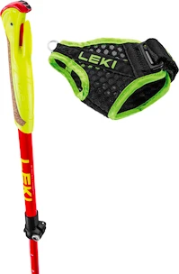 Leki  Ultratrail FX Junior, naturalcarbon-bright red-neonyellow, 95 - 110 cm Terepfutóbotok