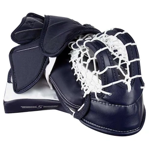 Lepkés kesztyű Bauer Supreme MVPRO White/Navy Intermediate bal kéz (regular)
