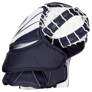 Lepkés kesztyű Bauer Supreme MVPRO White/Navy Intermediate bal kéz (regular)