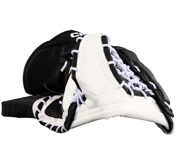 Lepkés kesztyű CCM YTflex 3 White/White/Black/Black Youth bal kéz (regular)