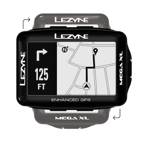 Lezyne  GPS Lezyne Mega XL GPS  Navigáció