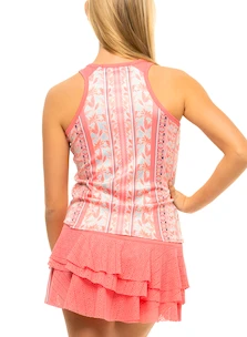 Lucky in Love  Flower Patch Tuck Tank Melon Női ujjatlan póló S