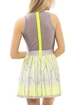 Lucky in Love  Pleat Wave Dress Neon Yellow Ruha