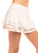 Lucky in Love  Sahara Pleat Tier Skirt White Női szoknya