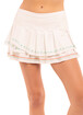 Lucky in Love  Sahara Pleat Tier Skirt White Női szoknya