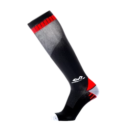 McDavid Elite Active Compression Socks Black/Scarlet Kompressziós zokni férfiaknak