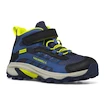 Merrell Moab Speed 2 Mid A/C Wtpf Navy/Hi Viz  Gyermek kültéri lábbelik