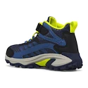 Merrell Moab Speed 2 Mid A/C Wtpf Navy/Hi Viz  Gyermek kültéri lábbelik