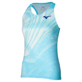 Mizuno Charge Printed Tank Blue Glow Női ujjatlan póló