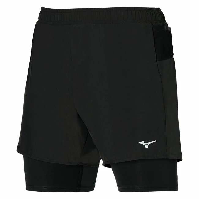 Mizuno  ER 5.5 2in1 Short Black  Férfirövidnadrág