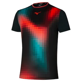 Mizuno Frontier Shadow Graphic Tee M Black Férfipóló