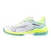 Mizuno Wave Exceed Tour 6 CC White/Black/Mizuno Neo Lime  Női teniszcipő EUR 42,5