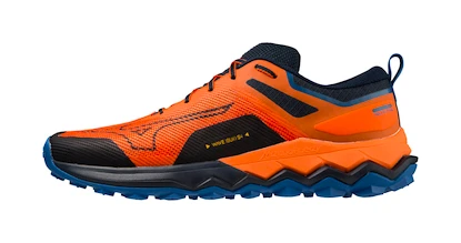 Mizuno Wave Ibuki Wave Ibuki 4 Tigerlily/Dress Blues/Snorkel Blue  Férfi futócipő