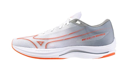 Mizuno Wave Rebellion Sonic 2 White/Hot Coral/Harbor Mist  Férfi futócipő UK 7
