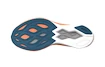 Mizuno Wave Rebellion Sonic White/Light Orange/Blue Ashes  Férfi futócipő