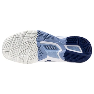 Mizuno  Wave STEALTH 6 White/Bellwether Blue  Férfiteremcipő EUR 40,5