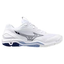 Mizuno  Wave STEALTH 6 White/Bellwether Blue  Férfiteremcipő EUR 40,5