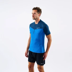 Montane  Dragon Zip T-Shirt Electric Blue Férfipóló
